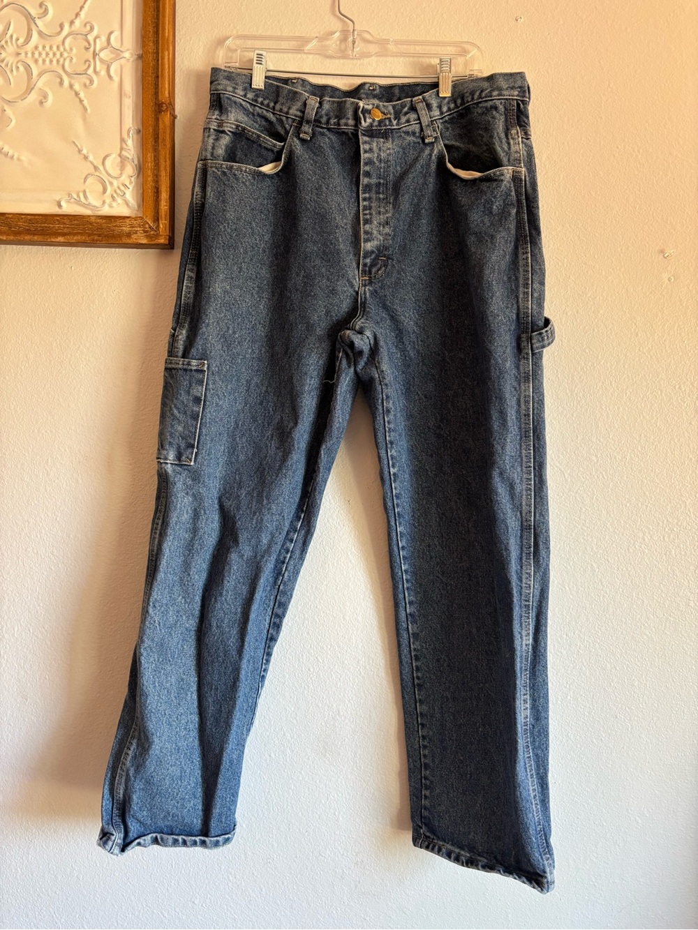 Bulwark men’s size 36x32 Dark Wash denim Jeans Workwear flame resistant FR cargo
